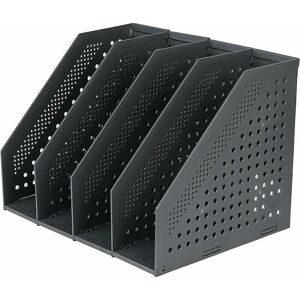 Dewdat - Foldable Magazine Rack 4 Compartments Adjustable Storage Box Desk Organizer Bookends Document Holder Folder Magazine Book Filing Module File Dewdat - Foldable Magazine Rack 4 Compartments Adjustable Storage Box Desk Organizer Bookends Document Holder Folder Magazine Book Filing Module File