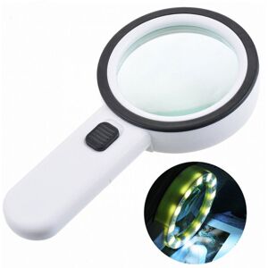 CYSLMUK Handheld Reading Magnifier, 12 led Magnifying Glass 30X Magnifier, Large Lighted Pocket Magnifying Glass for Jewelers, Watchmakers, Crafts, Kids, CYSLMUK Handheld Reading Magnifier, 12 led Magnifying Glass 30X Magnifier, Large Lighted Pocket Magnifying Glass for Jewelers, Watchmakers, Crafts, Kids,