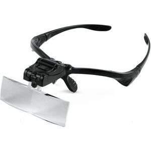 CYSLMUK Headband Magnifier with led Light, Hands-Free Reading Head Holder Magnifying Glasses with 5 Detachable Lenses for Reading, Jewelry, Watching CYSLMUK Headband Magnifier with led Light, Hands-Free Reading Head Holder Magnifying Glasses with 5 Detachable Lenses for Reading, Jewelry, Watching
