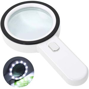 YMYNY Illuminated Reading Magnifier, 30x Magnifying Glass with 12 LED Light, Handheld Magnifying Glass, Illuminated Magnifying Glass for Reading, Jewelry, YMYNY Illuminated Reading Magnifier, 30x Magnifying Glass with 12 LED Light, Handheld Magnifying Glass, Illuminated Magnifying Glass for Reading, Jewelry,
