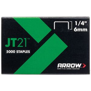 Arrow A214 JT21 T27 Staples 6mm (1/4in) (Box 5000) ARRJT2114 Arrow A214 JT21 T27 Staples 6mm (1/4in) (Box 5000) ARRJT2114