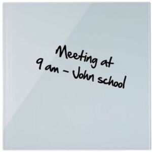 Bi-office - Magnetic Glass Whiteboard Memo Tile 480x480mm White Bi-office - Magnetic Glass Whiteboard Memo Tile 480x480mm White