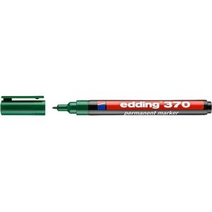 Edding - 370 Permanent Marker Bullet Tip 1mm Line Green (Pack 10) Edding - 370 Permanent Marker Bullet Tip 1mm Line Green (Pack 10)