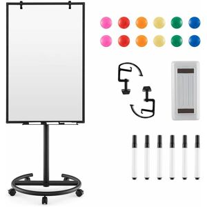 COSTWAY Mobile Magnetic Whiteboard Height-Adjustable Dry Erase Board on Wheels 100X65 cm COSTWAY Mobile Magnetic Whiteboard Height-Adjustable Dry Erase Board on Wheels 100X65 cm