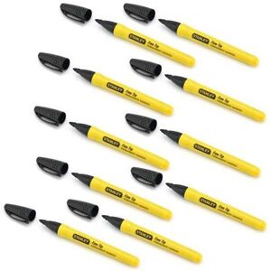 Stanley STA047316 0-47-316 Permanent Fine Tip Marker Pens 10 Pack Stanley STA047316 0-47-316 Permanent Fine Tip Marker Pens 10 Pack