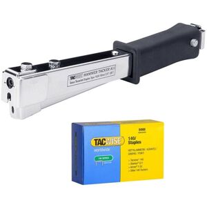 Tacwise 0322 A11 Hammer Tacker Staple Gun Heavy Duty with 5000 x 140/8mm Staples Tacwise 0322 A11 Hammer Tacker Staple Gun Heavy Duty with 5000 x 140/8mm Staples