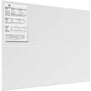 White cork bulletin board, felt tiles (pack of 6), fixed felt for office promotional boards White cork bulletin board, felt tiles (pack of 6), fixed felt for office promotional boards