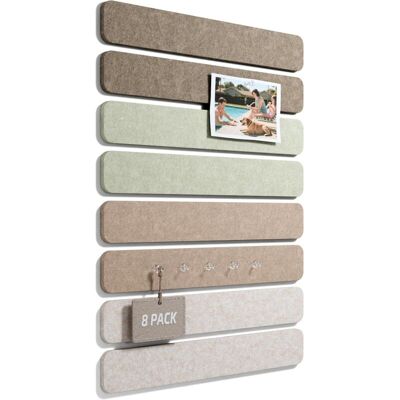 MINICLOSS Felt Wall Notice Board 33 × 5 cm – Self-Adhesive Bulletin Board Strip with 50 Pins, Note Board for Office, Bedroom, and Door MINICLOSS Felt Wall Notice Board 33 × 5 cm – Self-Adhesive Bulletin Board Strip with 50 Pins, Note Board for Office, Bedroom, and Door