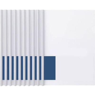 OEM Plastic Sliding File Folder, Clear Report Covers, A4 Presentation Binder With Sliding Bar For Office File Organizer. Holds Up To 10 Sheets, 10 Pcs (white) OEM Plastic Sliding File Folder, Clear Report Covers, A4 Presentation Binder With Sliding Bar For Office File Organizer. Holds Up To 10 Sheets, 10 Pcs (white)