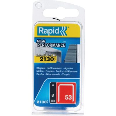 FP - Rapid 5000742 53/8B 8mm Galvanised Staples (Pack 2000) RPD5000742 FP - Rapid 5000742 53/8B 8mm Galvanised Staples (Pack 2000) RPD5000742