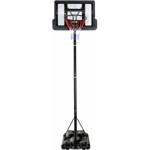 Costway - Adjustable Basketball Stand with Wheels, Indoor Outdoor Portable Basketball Backboard Hoop Net System for Kids Junior Adults