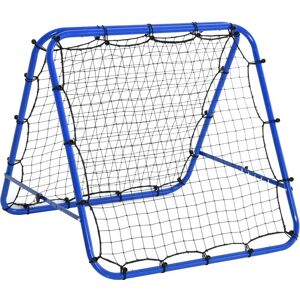 Rebounder Net Football Target Goal Play Training Adjustable Angles - Blue - Homcom