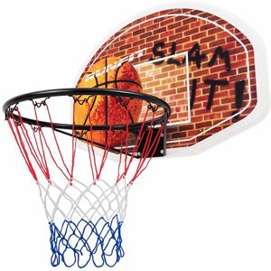 Costway - Mini Basketball Hoop Wall Mounted Basketball Backboard Indoor Outdoor Exercise