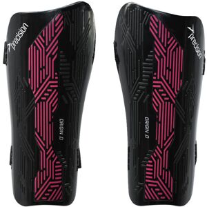 Precision Origin.0 Strap Shin Guards Black/Pink Large - Black/Pink