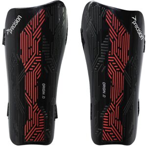 Precision - Origin.0 Strap Shin Guards Black/Red Medium - Black/Red