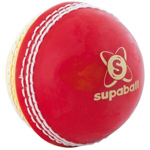 Supaball Training Cricket Ball Red/Yellow Youths - Red/Yellow - Readers