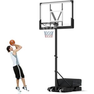 Costway - Portable Basketball Hoop 4.1-10 Ft Adjustable Basketball Goal System Costway - Portable Basketball Hoop 4.1-10 Ft Adjustable Basketball Goal System