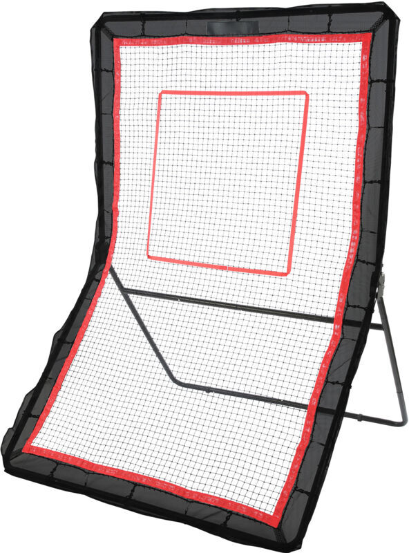 Mophorn - 5x7 Ft Lacrosse Rebounder, Volleyball Bounce Back Net, Baseball Softball Return Training Screen, Adjustable Angle Shooting Practice Wall