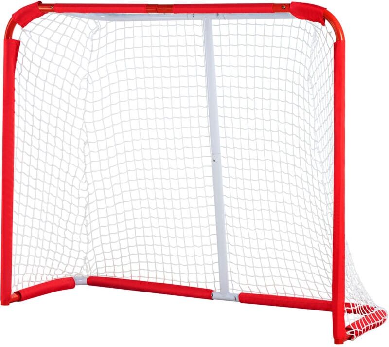 VEVOR Youth Street Hockey Net, Indoor Outdoor Steel Hockey Goal, Portable Lightweight Youth Street + Roller for Kids, Junior Hockey Training Goal Set
