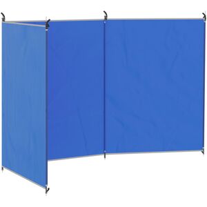 Outsunny Camping Windbreak Portable Wind Blocker Privacy Wall, 4.5m x 1.5m - Blue