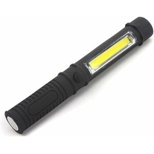 HOOPZI 1000 Lumens Mini Portable Light Work Inspection Flashlight COB LED Multifunctional Repair Torch Magnetic Base (Body Color: Black)