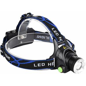 Langray - 1200LM Rechargeable led Headlamp, 3 Modes Zoomable Waterproof IP64 Head Torch with usb Cable Indicator Light for Camping, Fishing, Cycling,