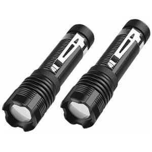 ORCHIDÉE 2 Pack Portable Small Size 5000 High Lumens LED Flashlight with 5 Modes