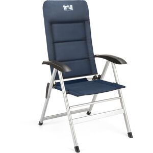 Trail Outdoor Leisure - Reclining Camping Chair – Blue - Blue & Black