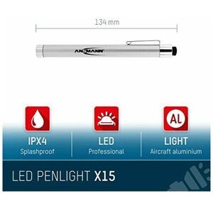 Ansmann - X15 led Pen flashlight led Silver