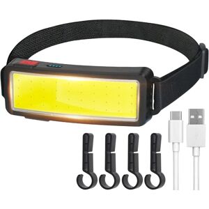 Héloise - cob led Headlamp, Powerful usb Rechargeable Head Torch, Waterproof Headlight 2000 Lumens 2pcs, Helmet Work Light, for Camping, Car