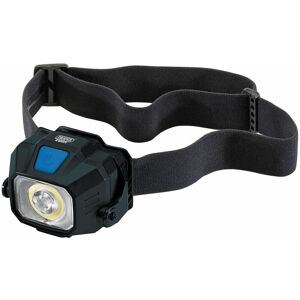 Draper - cob/smd led Wireless/USB Rechargeable Head Torch, 6W, 400 Lumens, usb-c Cable Supplied (65689)