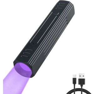 Denuotop - Rechargeable 365nm uv Torch, Ultraviolet Flashlight with Blacklight Black Filter for Curing Resin/Rocks/Mineral Oil Leak