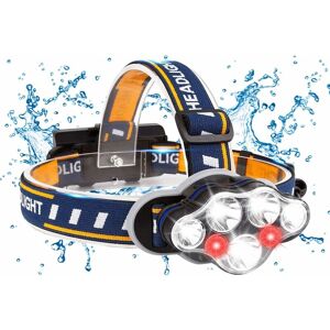 Langray - led Headlamp, Rechargeable usb Headlamp with Motion Sensor, 6 Light Modes, IPX4 Waterproof, Zoomable and Waterproof for Fishing, Camping,