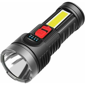 Hoopzi - led Torch, Super Bright 6000 Lumens Torch usb Rechargeable Handheld Torch Waterproof Torch Outdoor Camping Light