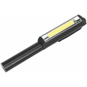 Loops - Magnetic Aluminium Penlight Torch - 3W cob led - 3 x aaa Battery Powered