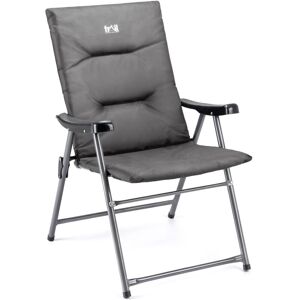 Trail Outdoor Leisure - Monarch Padded Folding Chair - Grey / Black