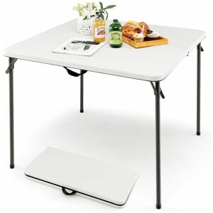 COSTWAY Outdoor Folding Camping Table Portable Lightweight Picnic Camp Table with Handle