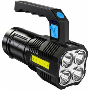 Héloise - Powerful Rechargeable Torch, Ultra Powerful Led Torch, Waterproof Flashlight, 3 Light Modes, for Camping Fishing Hiking Hunting Emergency