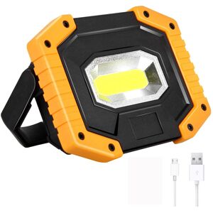 Groofoo - Rechargeable led Flood Light 30W 2000LM Construction Site Spotlight 3 Modes Portable Lantern usb led Spotlight for Camping, Building Site,