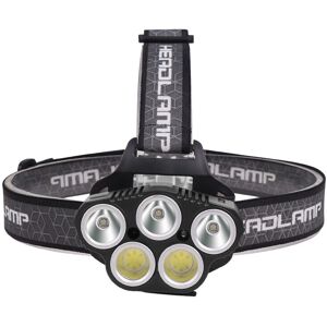 Langray - Rechargeable led Head Torch, 5 led Headlamp Flashlight, Motion Sensor Waterproof 6 Modes xpe & cob Headlight Super Bright Head Torches for