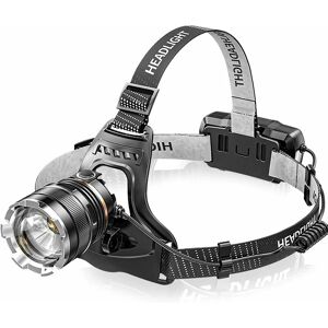 Héloise - Rechargeable led Headlamp, Super Bright 50000 Lumens 6 led Modes, Sensor and Red Light, usb Rechargeable 5200 mAh, IPX6 Waterproof