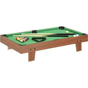 BERKFIELD HOME Royalton 3 Feet Mini Pool Table 92x52x19 cm Brown and Green