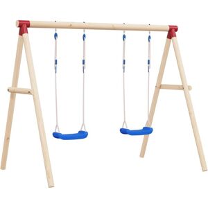 BERKFIELD HOME Royalton Swing Seats with Ropes 2 pcs Blue 37x15 cm Polyethene