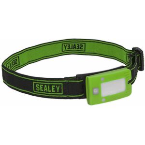 Sealey - Rechargeable Head Torch 2W cob led Auto-Sensor Green LED360HTG