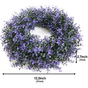 Denuotop - Simulation Christmas Garland - 31x31x7cm - Purple