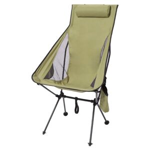 AOUGO Ultralight High Back Folding Camping Chair, Upgraded with Removable Pillow, Side Pocket and Carry Case, Compact and Sturdy for Outdoors, Camping (Set