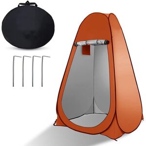 Denuotop - Barnum Portable pop-up privacy tent is suitable for outdoor shower, dressing room, parasol and camping toilet(orange)