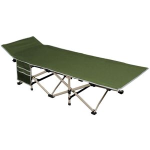 Folding Camping Bed Portable Camping Cot Outdoor/Indoor, Army green - army green - Yaheetech