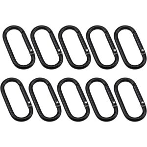 Longziming - 10 Pcs Thumb Carabiners Clip Carabiners Aluminum Hook Carabiners Keychain Small D-Ring Carabiner Carabiner Buckle for Backpacking