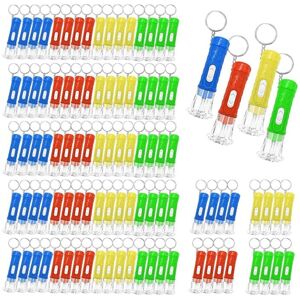 TLILY 100 Pcs Mini Flashlight Keychain Bulk Led Small Flashlights for Kids Adults Hiking Camping Stuffers Home